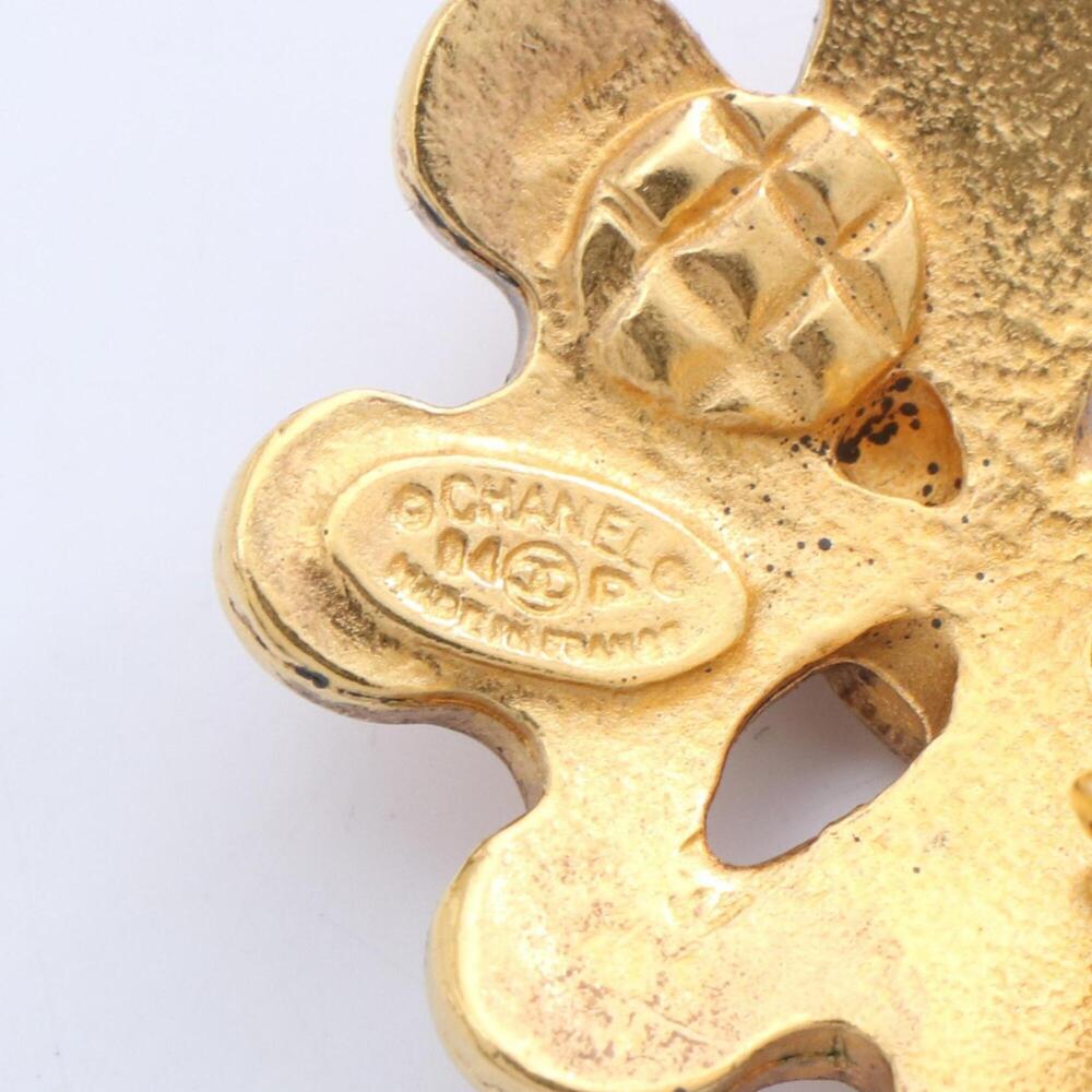 CHANEL Gold Logo Earrings - Picture 3 of 4